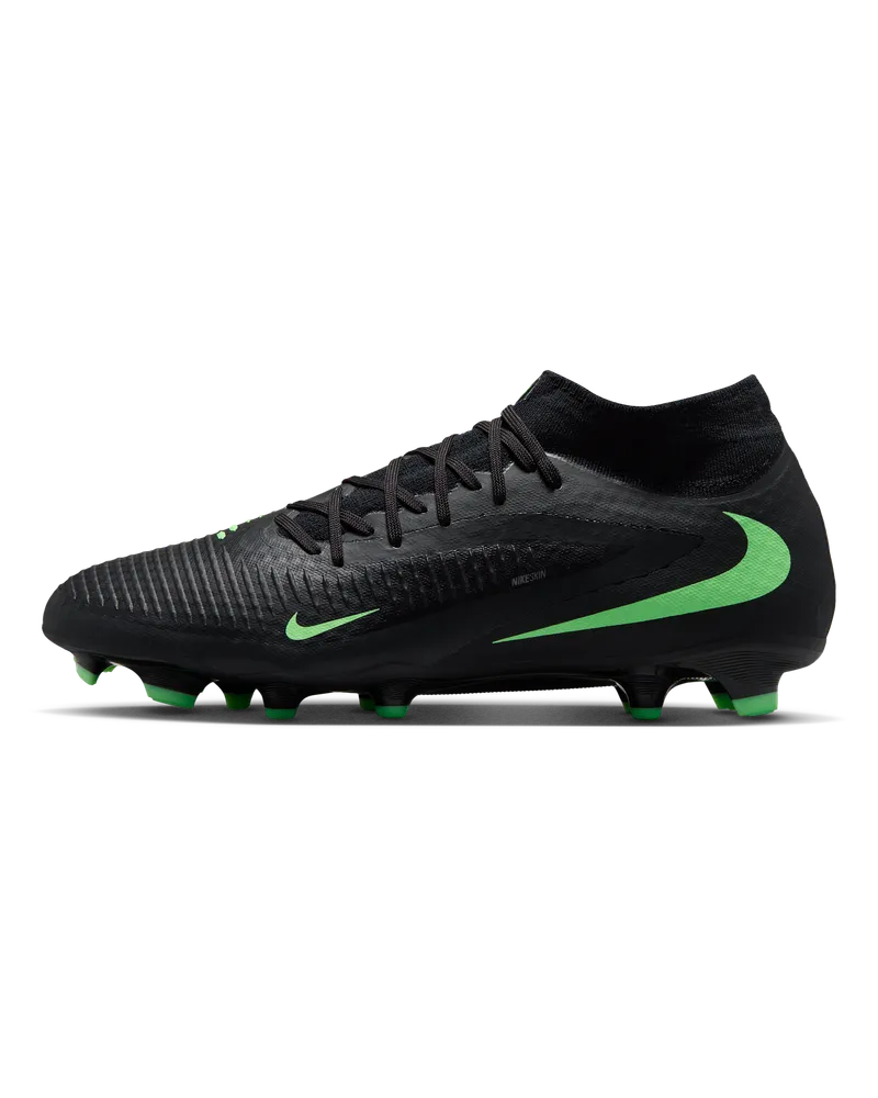 Nike Phantom 6 High Academy Fußballschuh für verschiedene Böden - Schwarz Schwarz