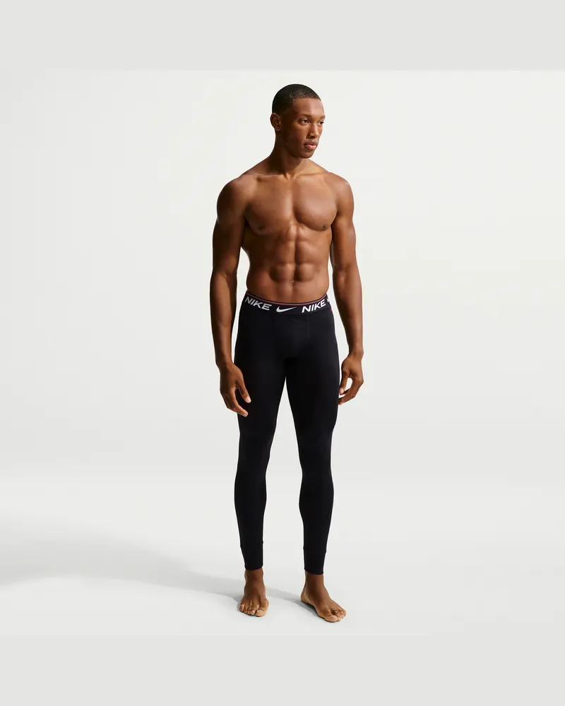 Nike Ultra Comfort Dri-FIT lange Boxershorts (Herren) - Schwarz Schwarz
