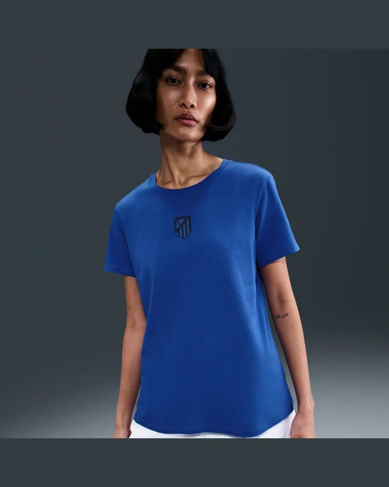 Nike Atlético Madrid  Fußball-T-Shirt (Damen) - Blau Blau
