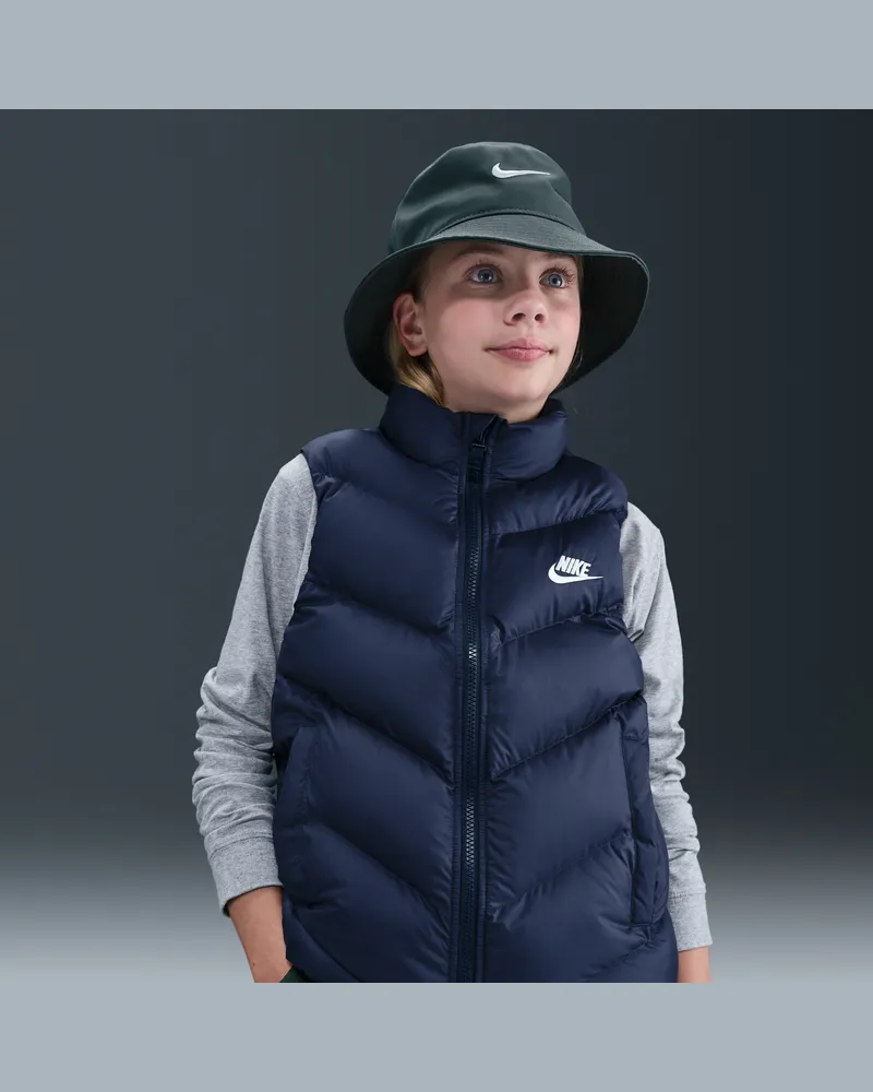 Nike Sportswear All Day Play Therma-FIT-Puffer-Weste mit weiter Passform (ältere Kinder) - Blau Blau