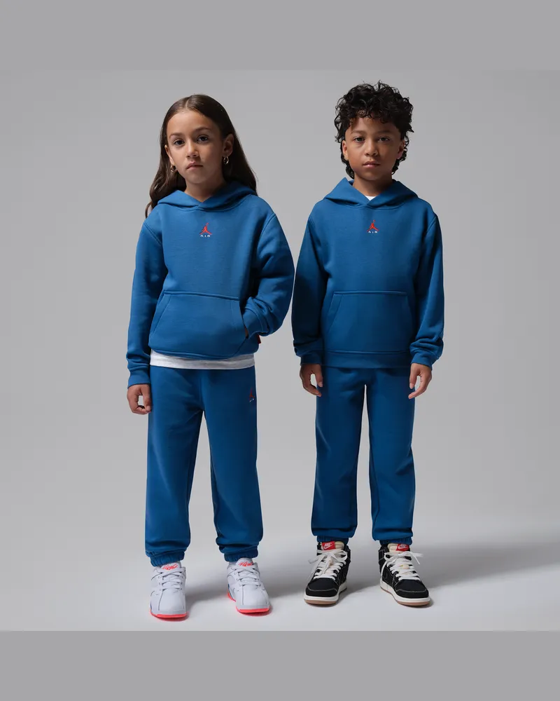Jordan Brooklyn Fleece 2-teiliges Hoodie-Set (jüngere Kinder) - Blau Blau