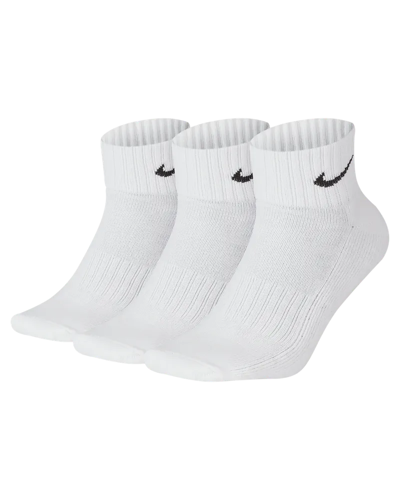 Nike gepolsterte Knöchelsocken (3 Paar) - Weiß Weiß