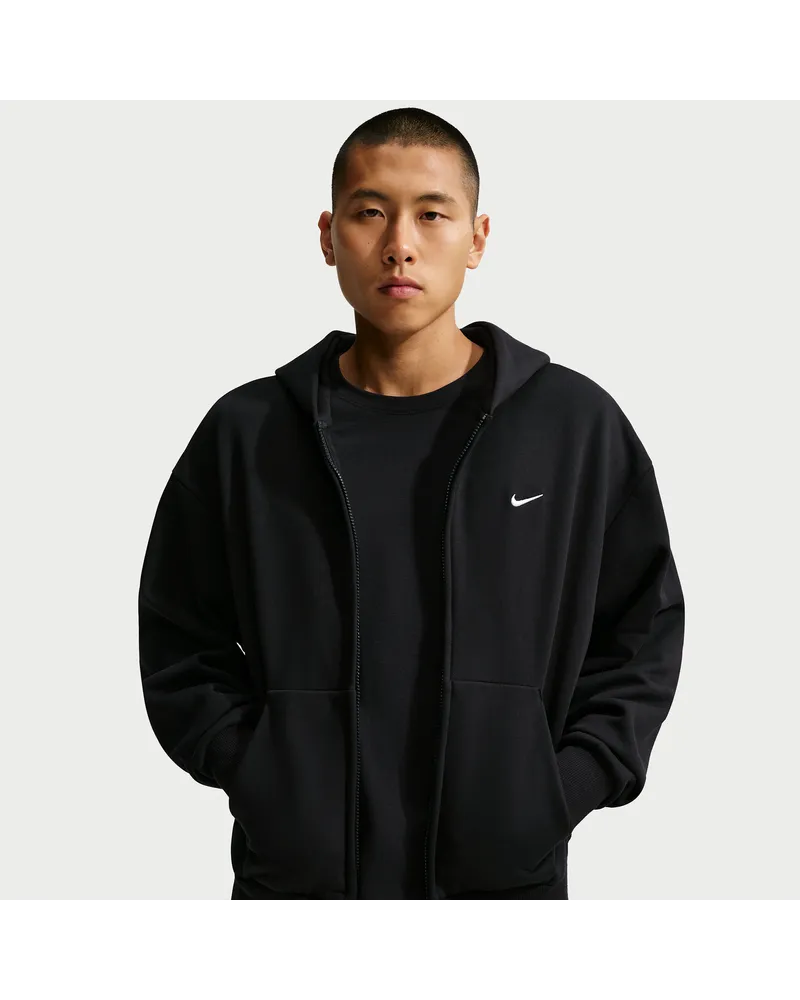 Nike Solo Fleece Kapuzenjacke (Herren) - Schwarz Schwarz