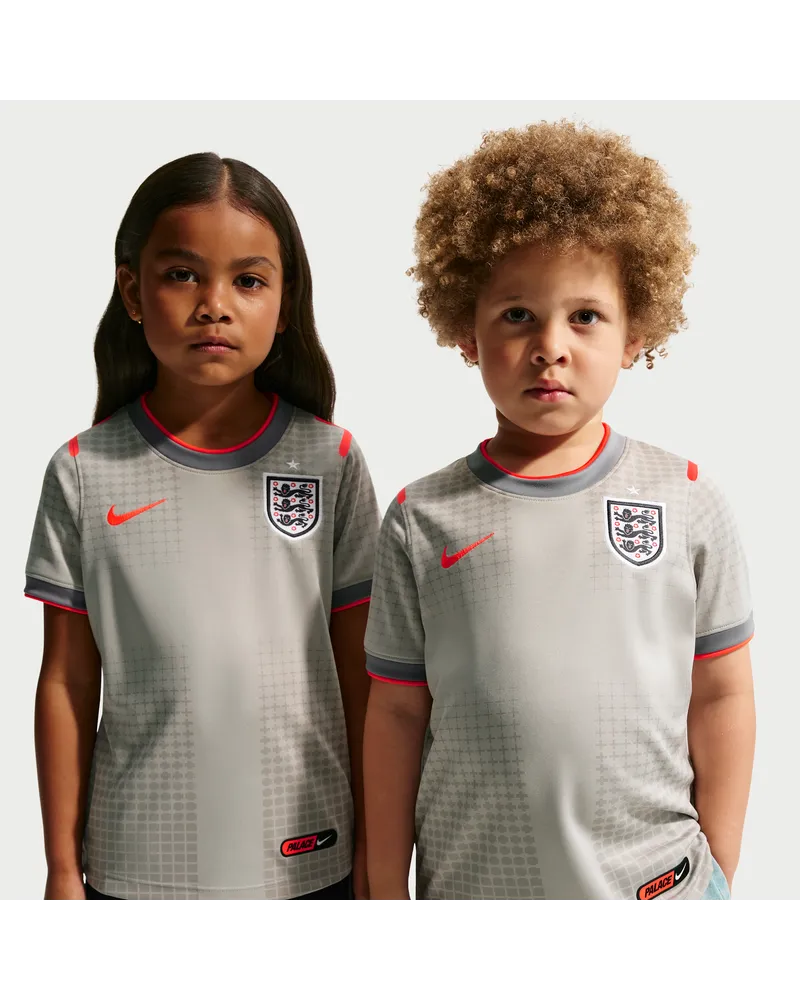 Nike England x Palace Kurzarm-Fußballoberteil (jüngere Kinder) - Grau Grau