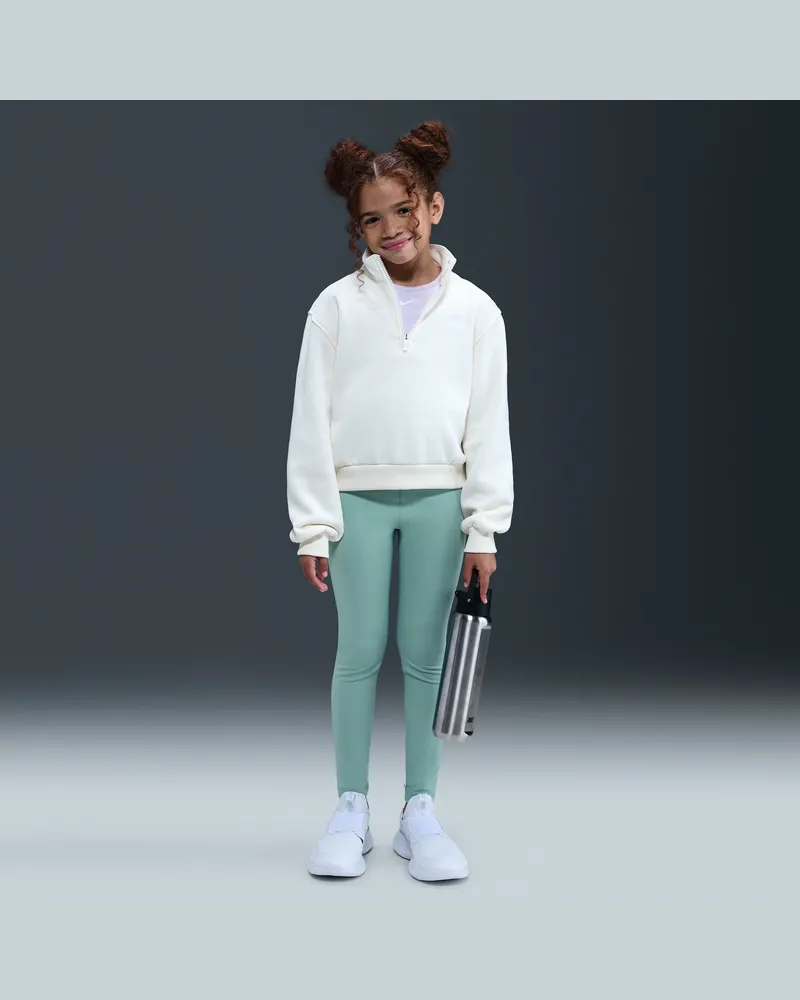 Nike One Dri-FIT-Leggings mit hohem Taillenbund für ältere Kinder (Mädchen) - Grün Grün