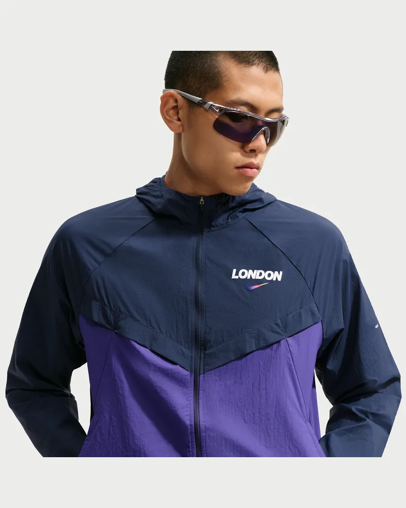 Nike Stride Repel-Laufjacke (Herren) - Blau Blau