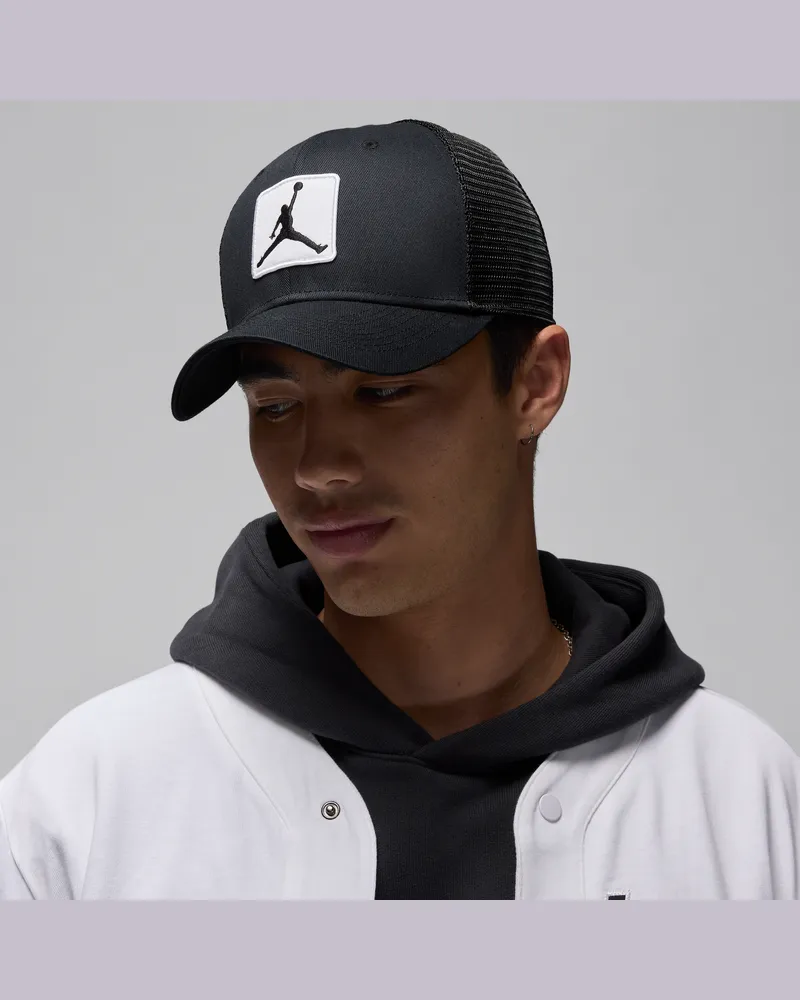 Jordan Rise strukturierte Cap - Schwarz Schwarz