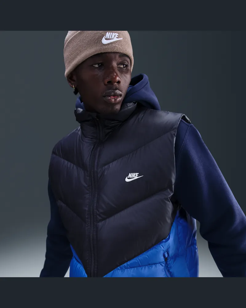 Nike Windrunner Statement-Daunenweste (Herren) - Blau Blau