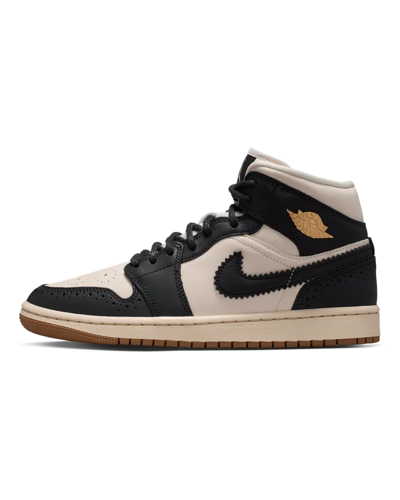 Jordan Air  1 Mid SE Schuh (Damen) - Schwarz Schwarz