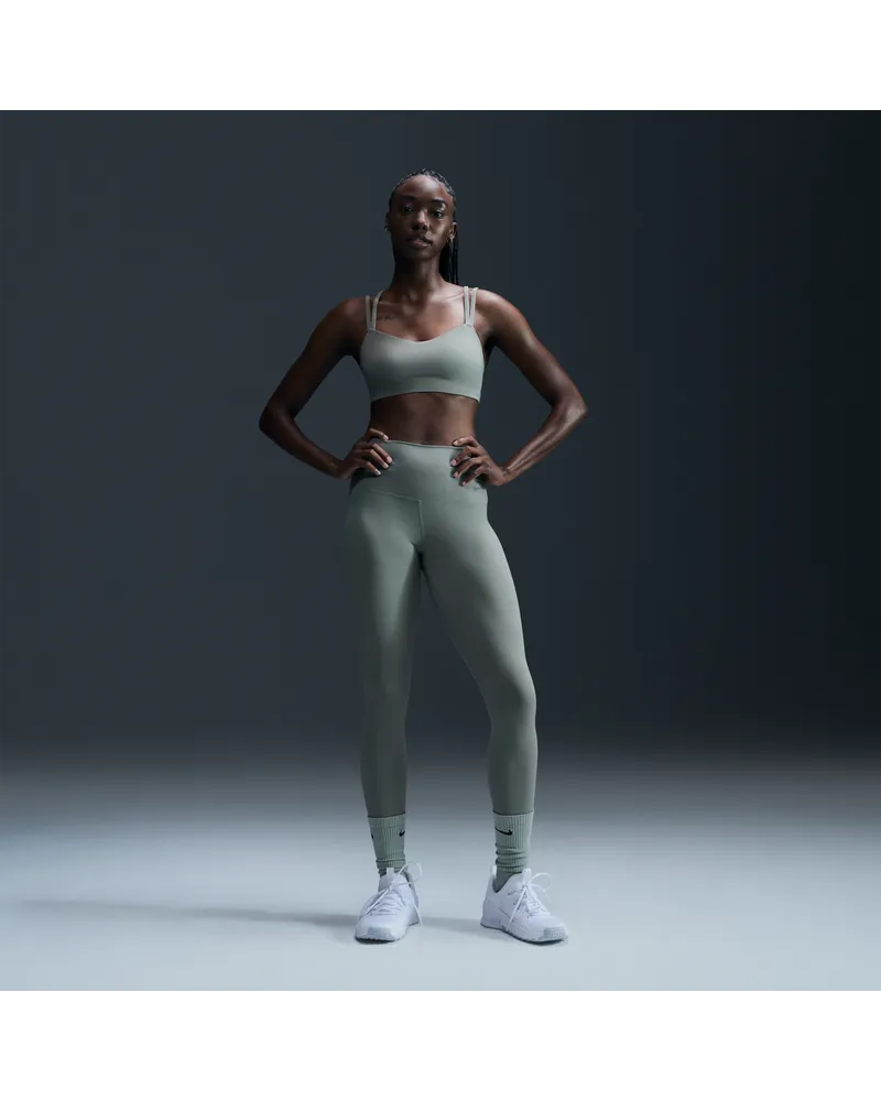 Nike Zenvy 7/8-Leggings mit sanftem Halt und hohem Taillenbund für Damen - Grün Grün