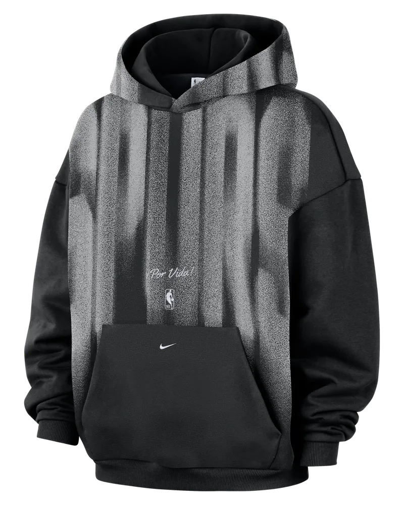 Nike San Antonio Spurs  Standard Issue Basketball-Hoodie aus Fleece (Herren) - Schwarz Schwarz