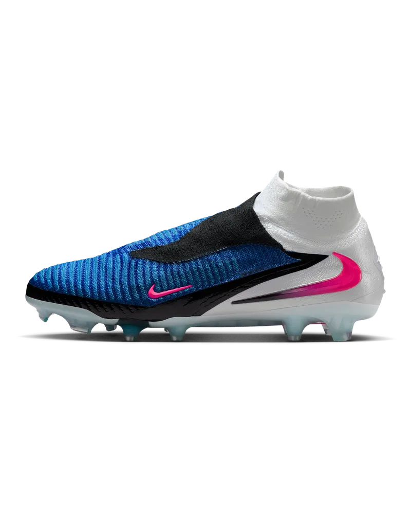 Nike Phantom 6 High Elite Fußballschuh für normalen Rasen - Blau Blau