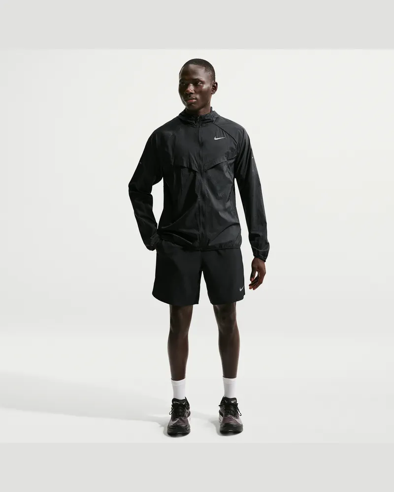 Nike Challenger Dri-FIT 2-in-1-Laufshorts für Herren (ca. 18 cm) - Schwarz Schwarz