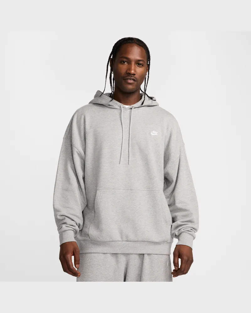 Nike Club Fleece extragroßer Hoodie aus French-Terry (Herren) - Grau Grau