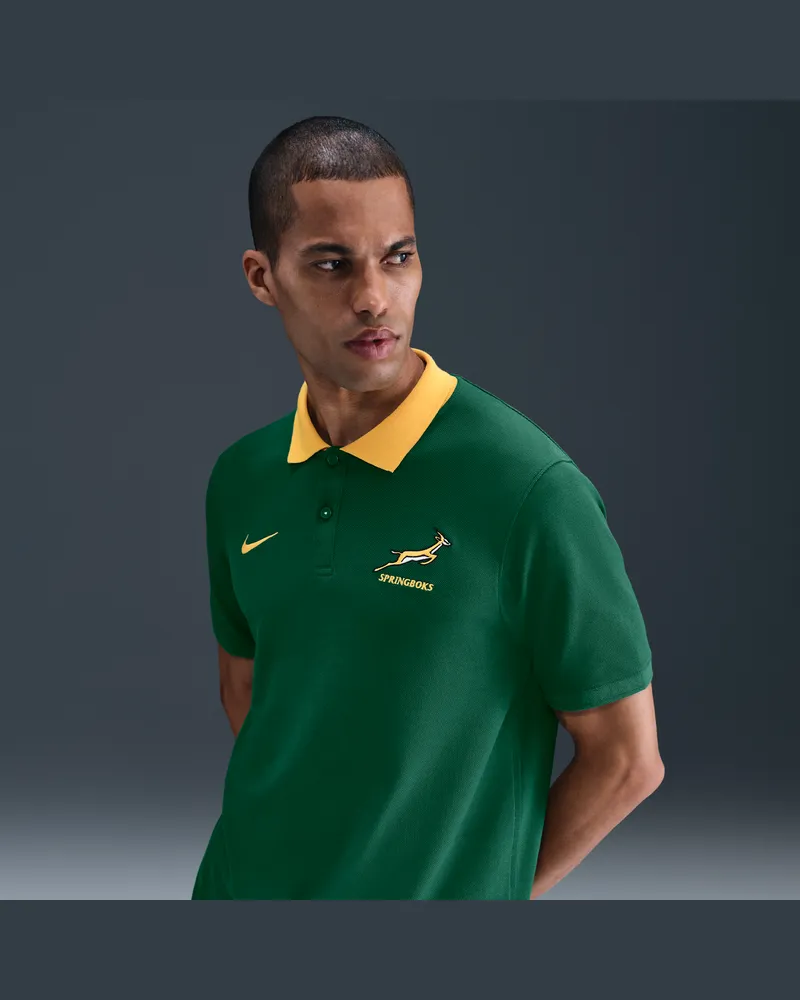 Nike Springboks  Rugby Piqué-Poloshirt (Herren) - Grün Grün