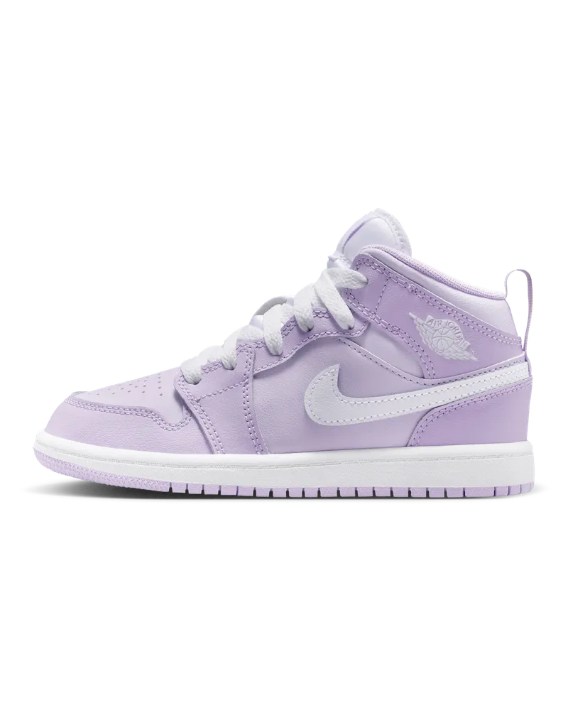Jordan 1 Mid Schuh für jüngere Kinder - Lila Lila