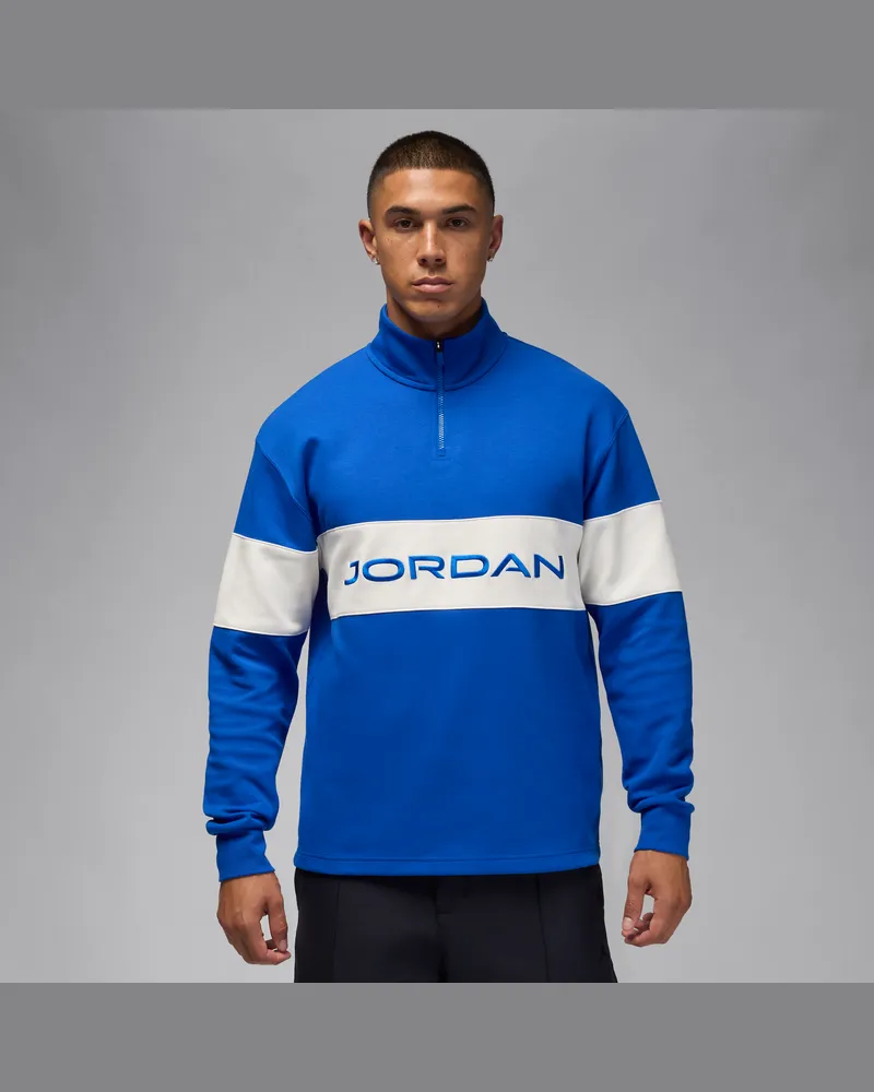 Jordan Sport Dri-FIT Golf-Oberteil mit Viertelreißverschluss (Herren) - Blau Blau