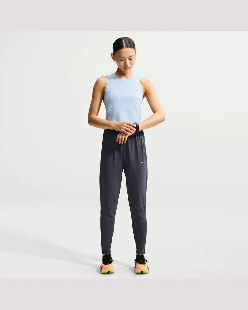 Nike Swift Laufhose mit mittelhohem Bund und Dri-FIT-Technologie (Damen) - Grau Grau