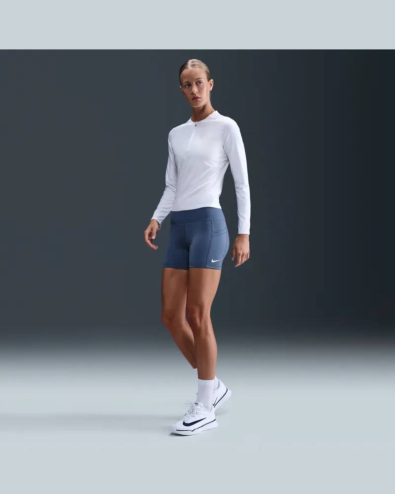 Nike Court Dri-FIT Tennisshorts mit Taschen (Damen) - Blau Blau