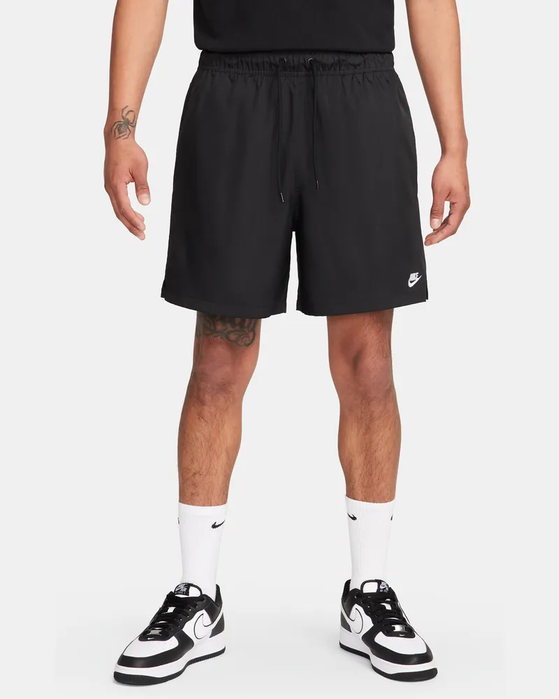 Nike Club Flow-Webshorts für Herren - Schwarz