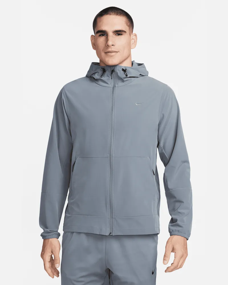 Nike Unlimited vielseitige Repel-Jacke mit Kapuze für Herren - Grau Grau