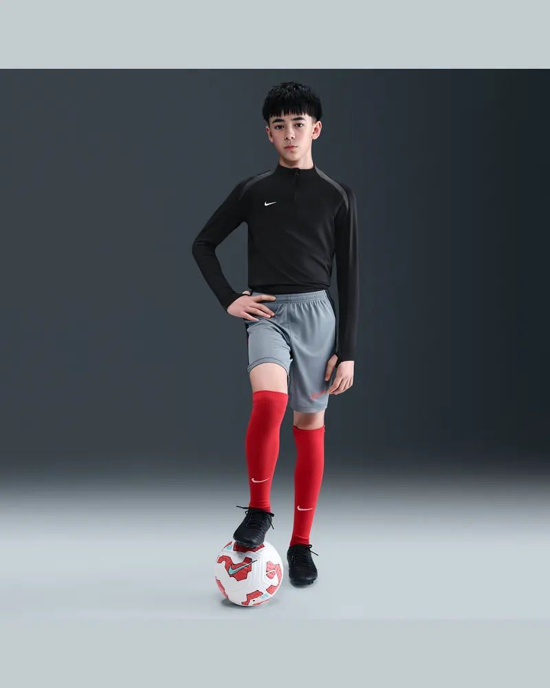 Nike Academy Dri-FIT Fußball-Shorts (ca. 18 cm; ältere Kinder) - Grau Grau