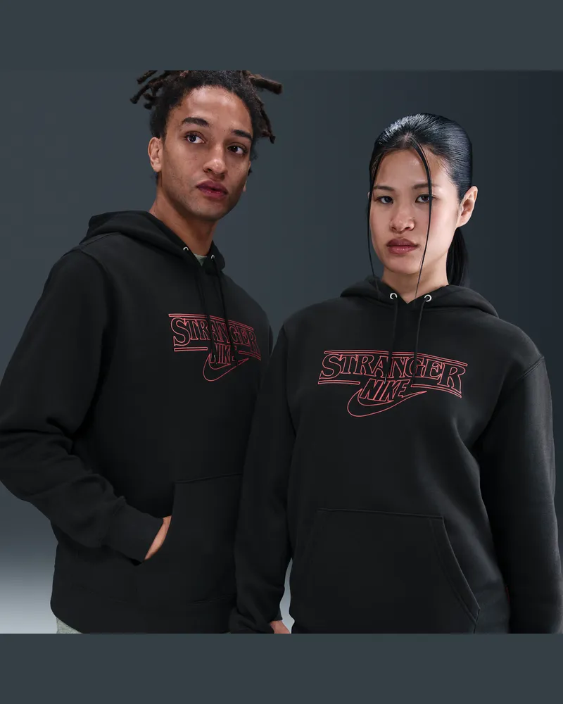 Nike x Stranger Things Herren-Hoodie - Schwarz Schwarz