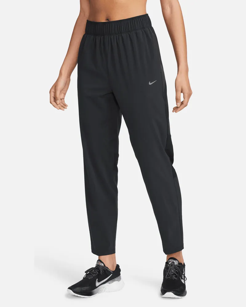 Nike Dri-FIT Fast 7/8-Laufhose mit mittelhohem Bund für Damen - Schwarz Schwarz