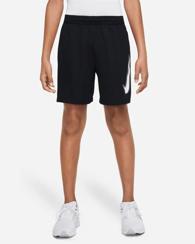 Nike Multi Dri-FIT Trainingsshorts mit Grafik für ältere Kinder (Jungen) - Schwarz Schwarz