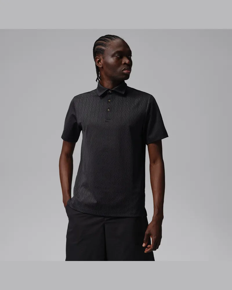 Jordan Sport Golf-Poloshirt aus Jacquard-Material (Herren) - Schwarz Schwarz