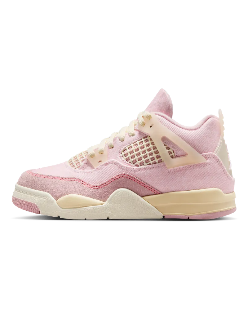 Jordan 4 Retro "Pearl Pink and Iced Carmine" Schuh (jüngere Kinder) - Pink Pink