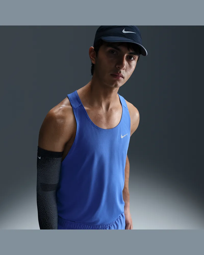 Nike Fast Dri-FIT Lauf-Singlet für Herren - Blau Blau