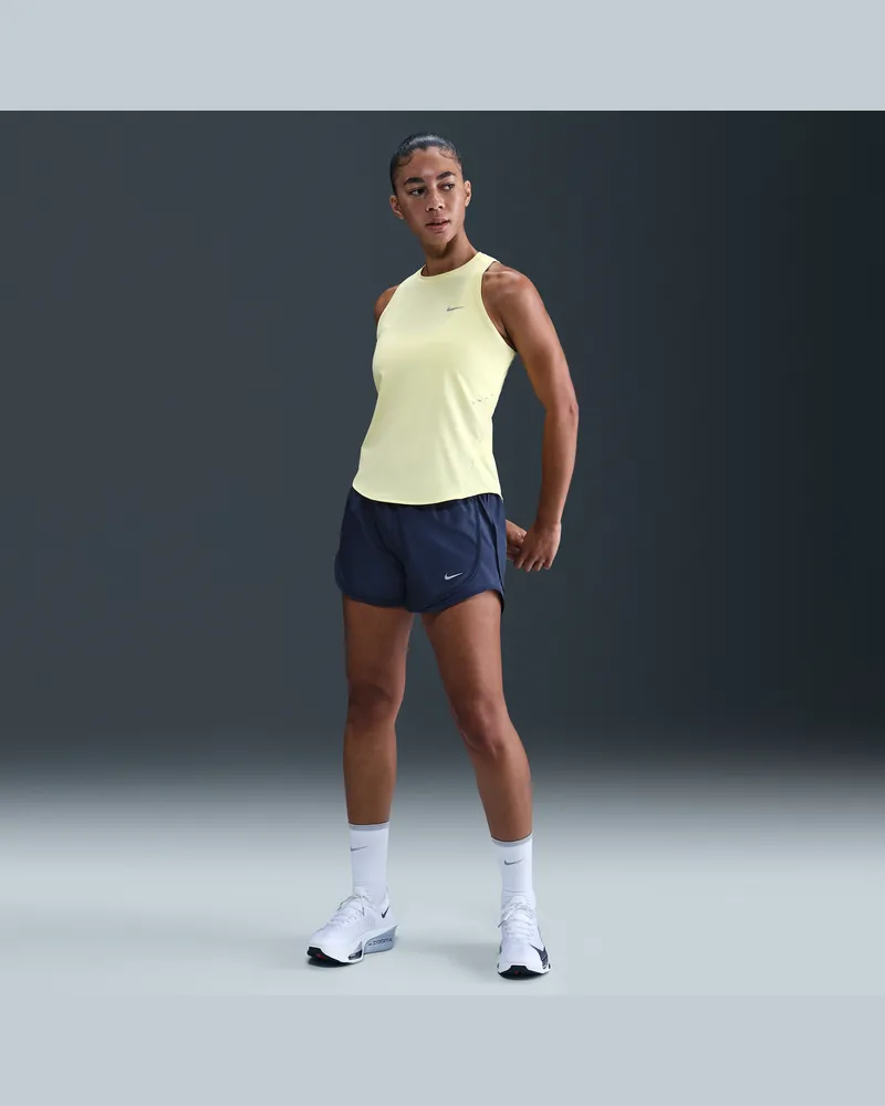 Nike Tempo Dri-Fit Laufshorts mit Innenslip und mittelhohem Bund (Damen) - Blau Blau
