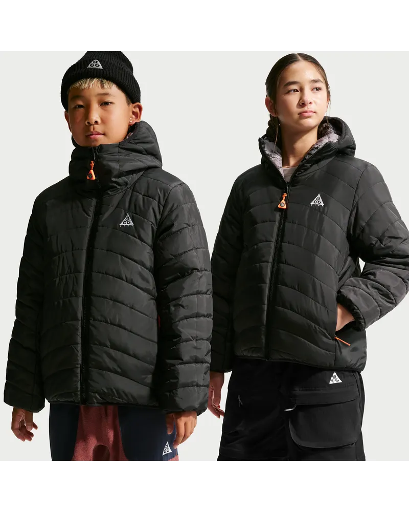 Nike ACG wendbare Jacke (ältere Kinder) - Schwarz Schwarz