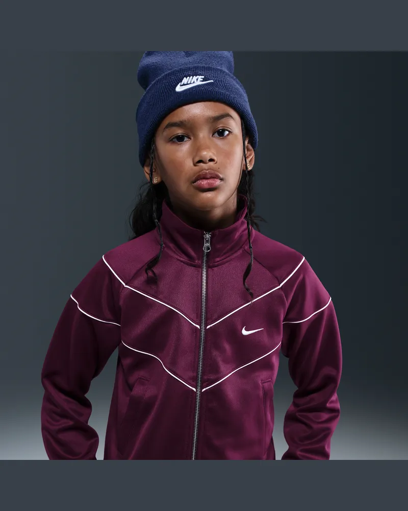 Nike Trainingsjacke aus Strickmaterial (ältere Kinder, Mädchen) - Rot Rot