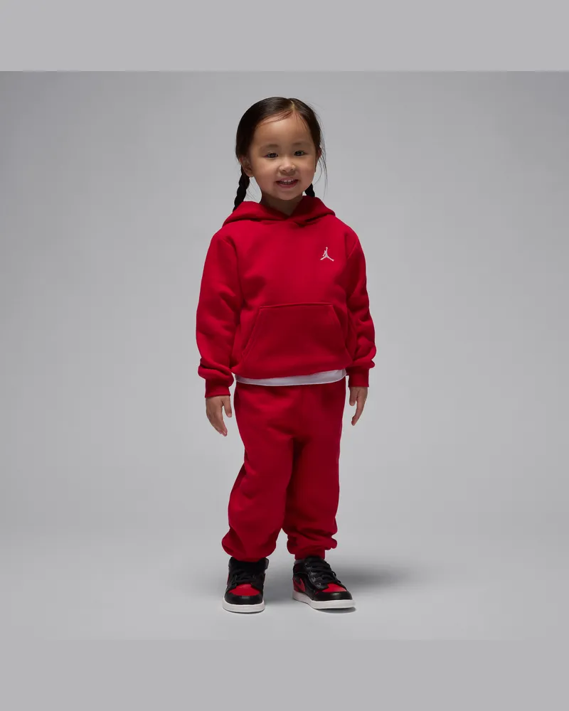 Jordan Brooklyn Fleece 2-teiliges Hoodie-Set (Kleinkinder) - Rot Rot