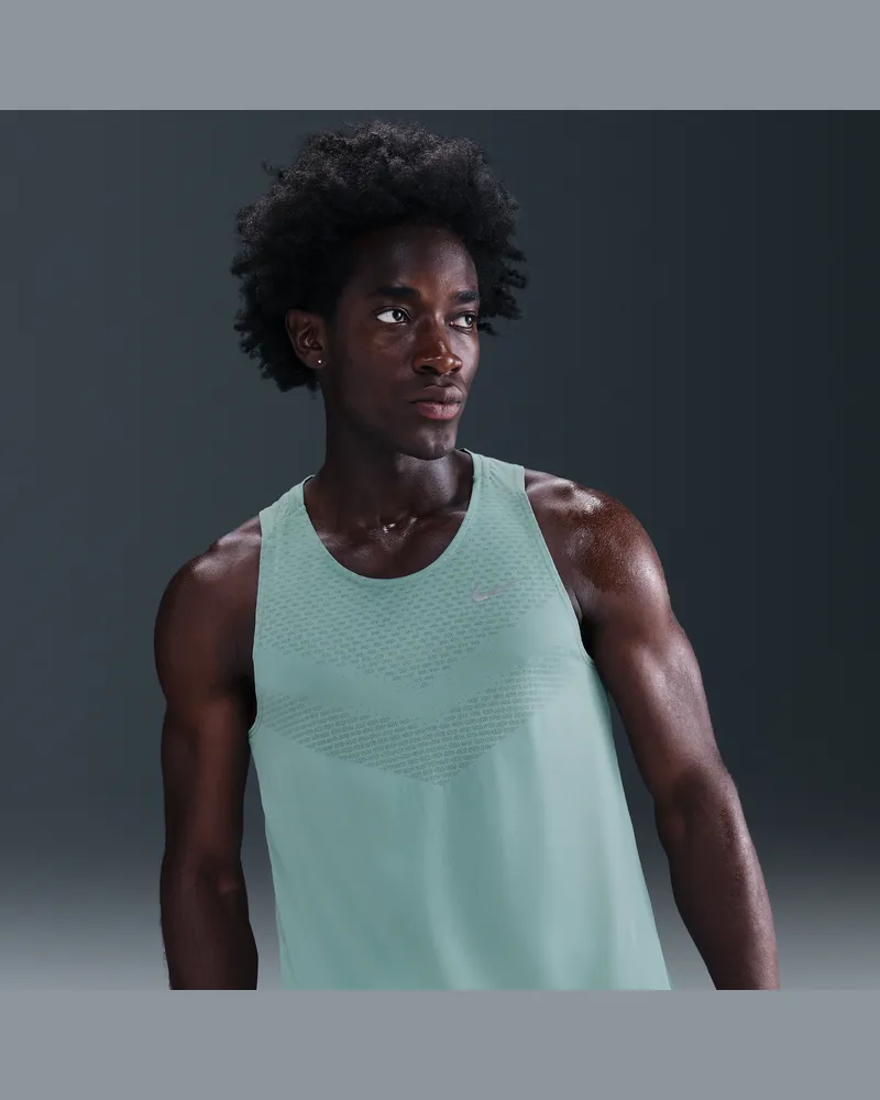 Nike Stride Dri-FIT ADV Lauf-Tanktop (Herren) - Grün Grün