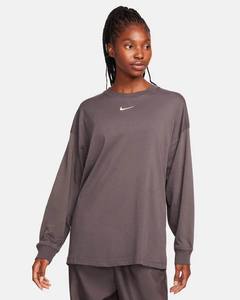 Nike Sportswear Longsleeve für Damen - Braun Braun