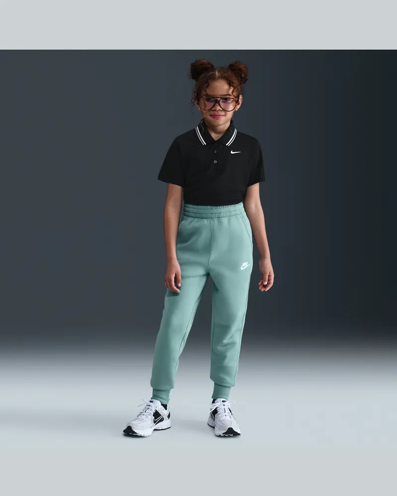 Nike Sportswear Club Fleece passgenaue Hose mit hohem Taillenbund für ältere Kinder (Mädchen) - Grün Grün