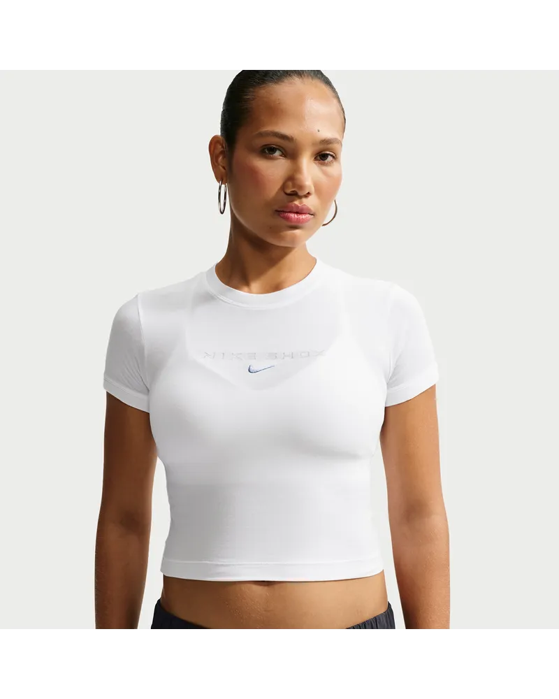 Nike T-Shirt (Damen) - Weiß Weiß