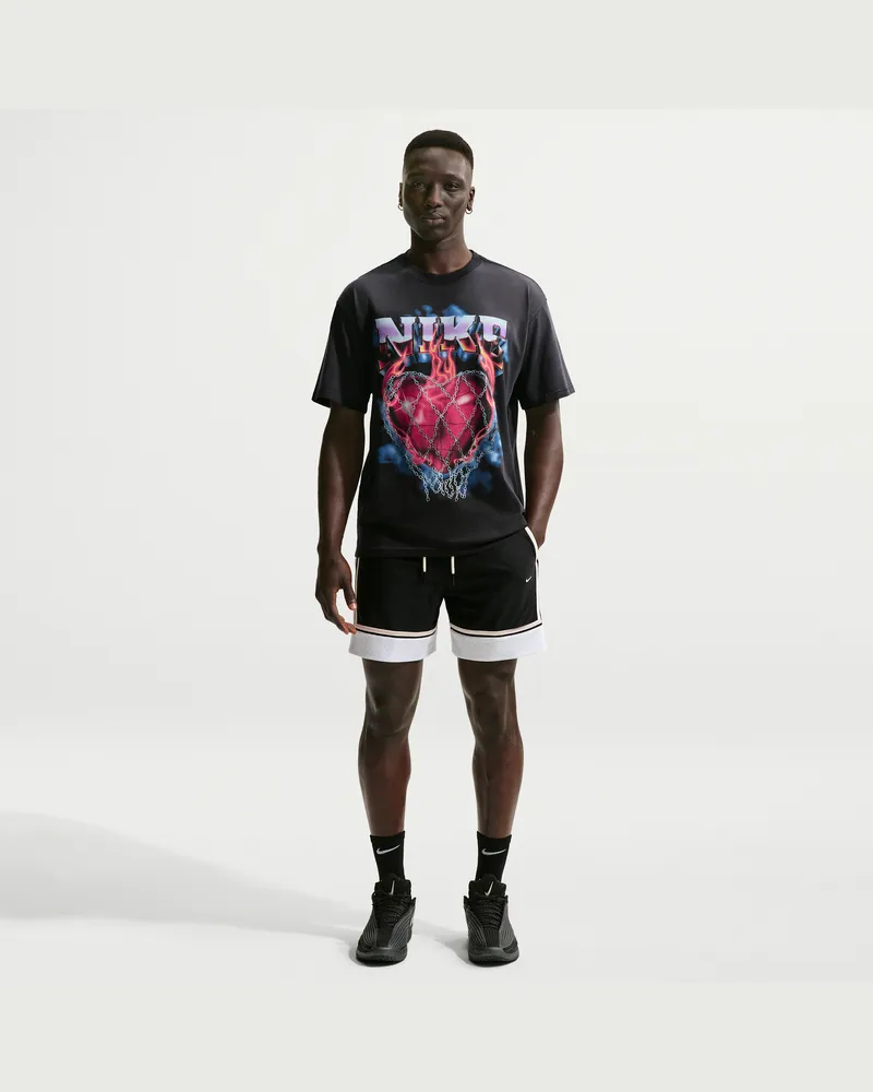 Nike Standard Issue Dri-FIT Herren-Basketballshorts (ca. 15 cm) - Schwarz Schwarz