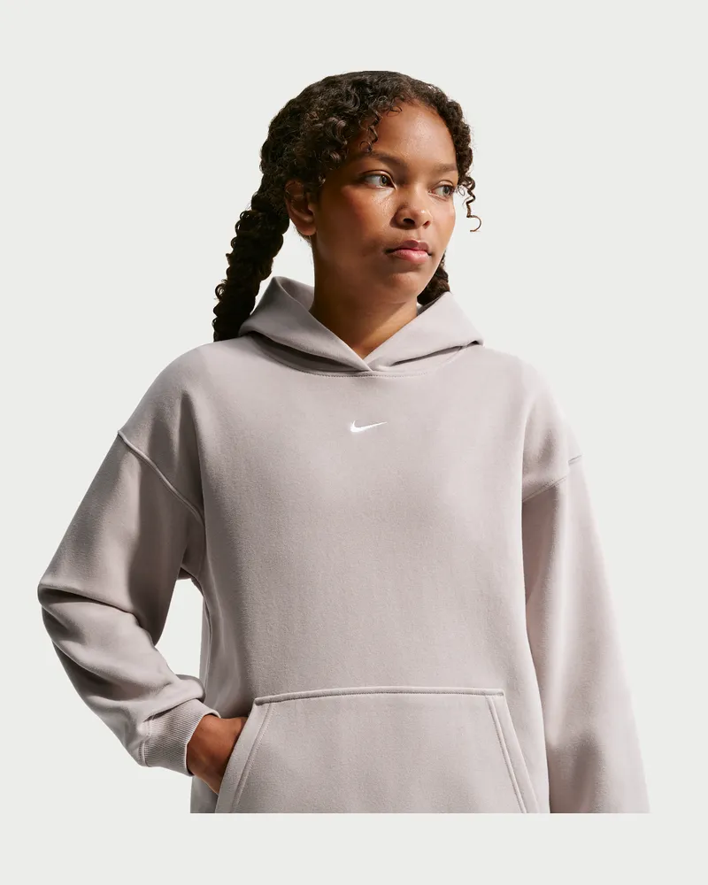 Nike Studio Fleece Oversize-Hoodie (Mädchen) - Braun Braun