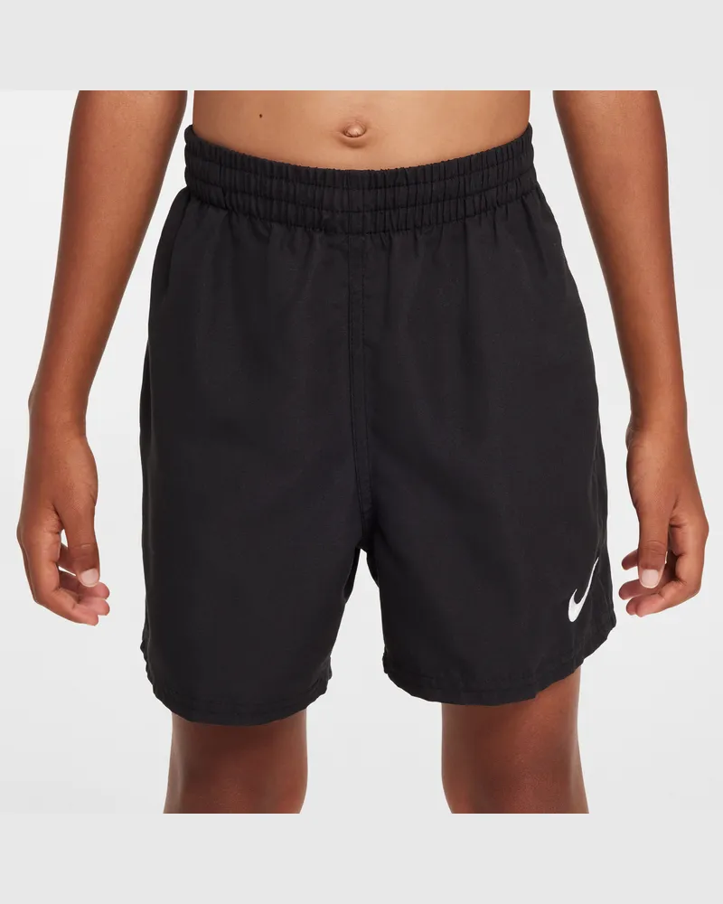 Nike Swim Breaker Essential Volley-Shorts mit integriertem Slip (jüngere Kinder, Jungen, ca. 10 cm) - Schwarz Schwarz
