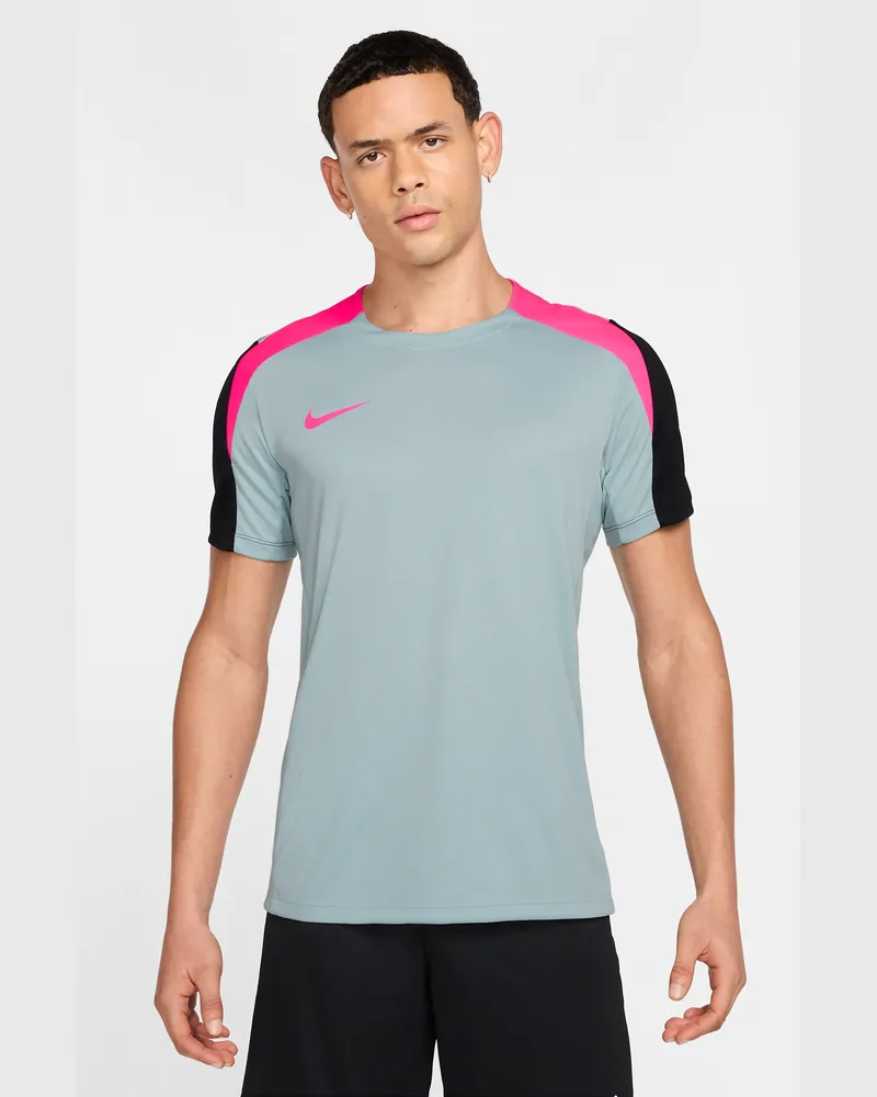 Nike Strike Dri-FIT Kurzarm-Fußballoberteil für Herren - Grau Grau