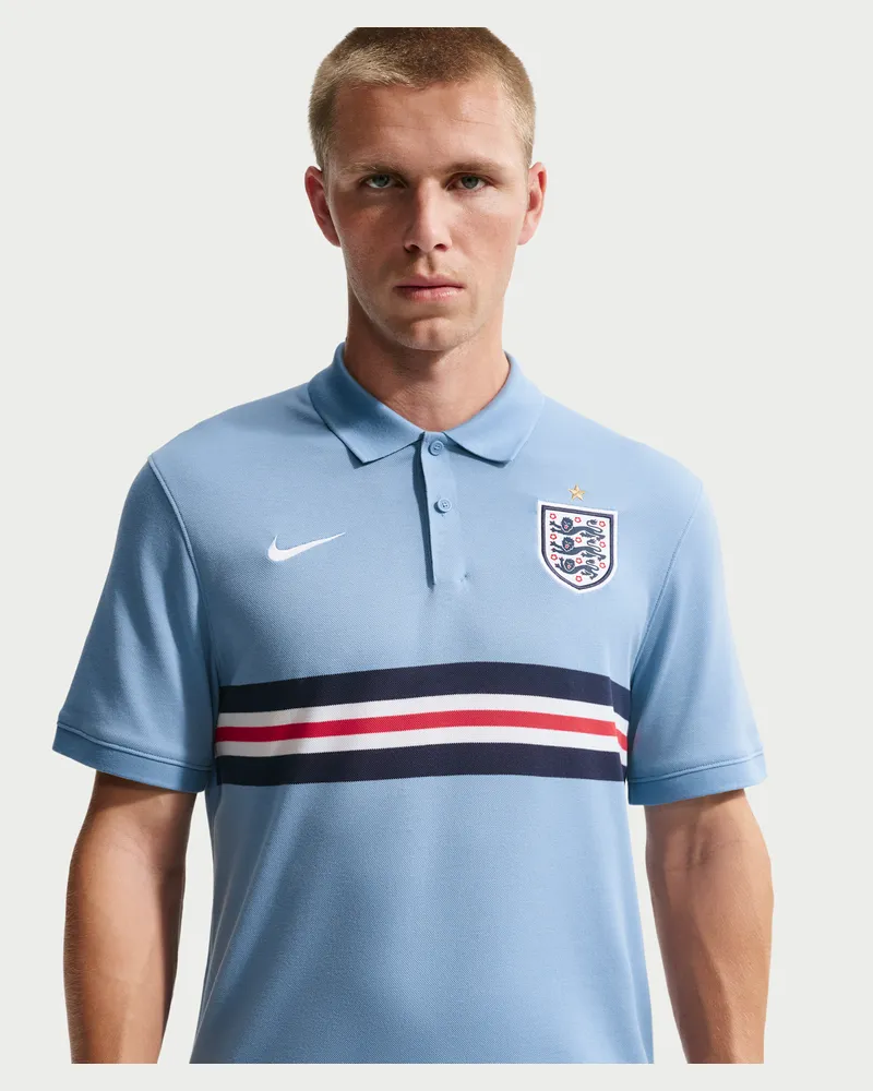 Nike England The  Polo Nike Dri-FIT Fußball-Poloshirt (Herren) - Blau Blau