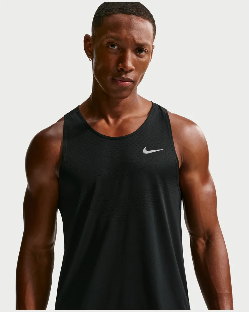 Nike Stride Dri-FIT ADV Lauf-Tanktop (Herren) - Schwarz Schwarz