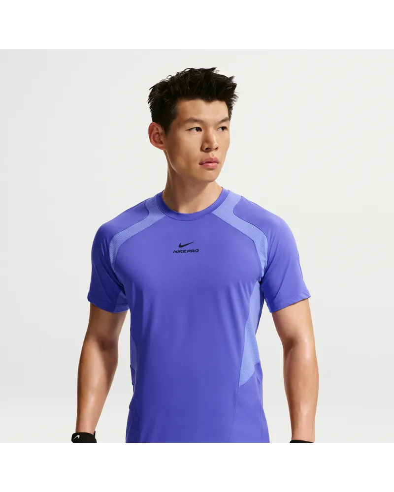 Nike Pro Training Dri-FIT ADV Kurzarmshirt (Herren) - Lila Lila