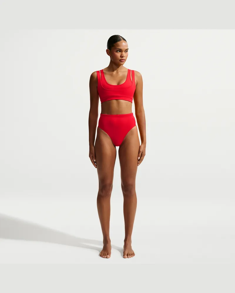Nike SKIMS Matte Slip mit hohem Bund (Damen) - Rot Rot