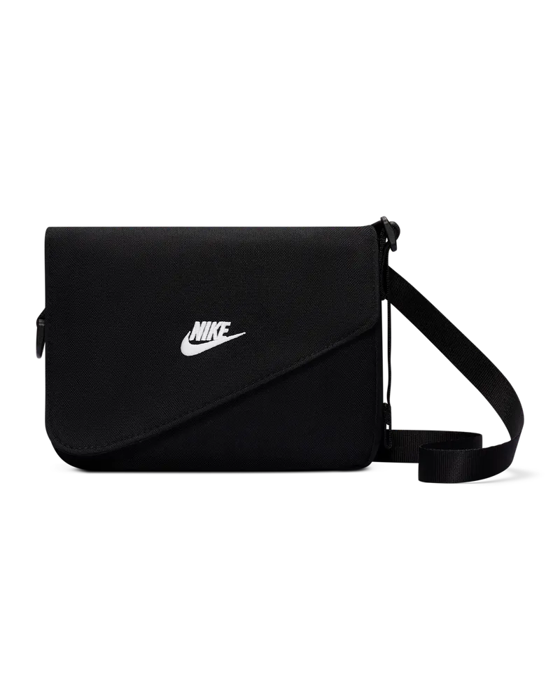 Nike Heritage Crossbody-Tasche (1 l) - Schwarz Schwarz