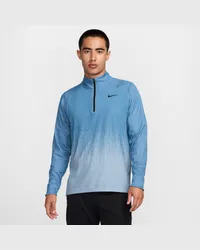 Nike Tour Dri-FIT ADV-Golfoberteil mit Halbreißverschluss für Herren - Blau Blau